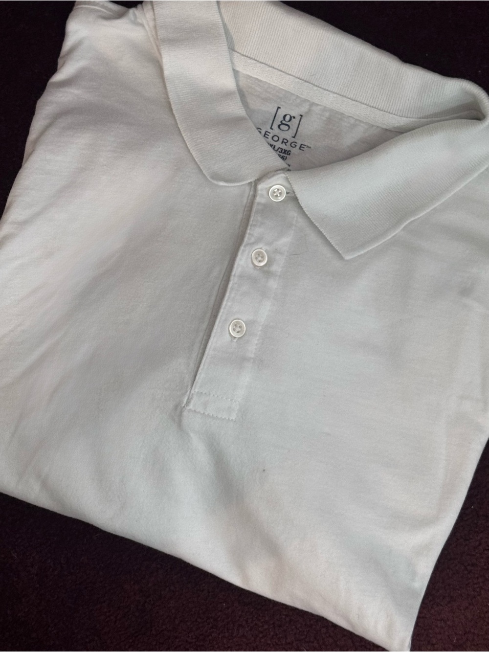 Big & Tall Men’s 3XL…
White Short Sleeve Polo